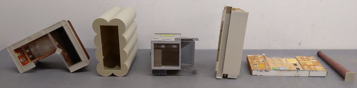 Assorted HO Scale Factory Buildings [6] EX