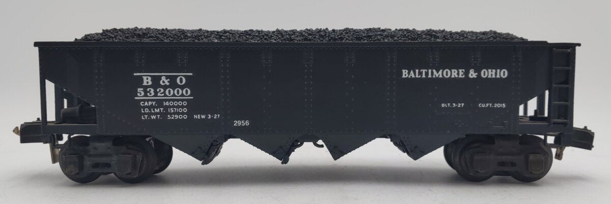 Lionel 2956 Vintage O Prewar Baltimore & Ohio Semi-Scale Die-Cast 4-Bay Hopper VG
