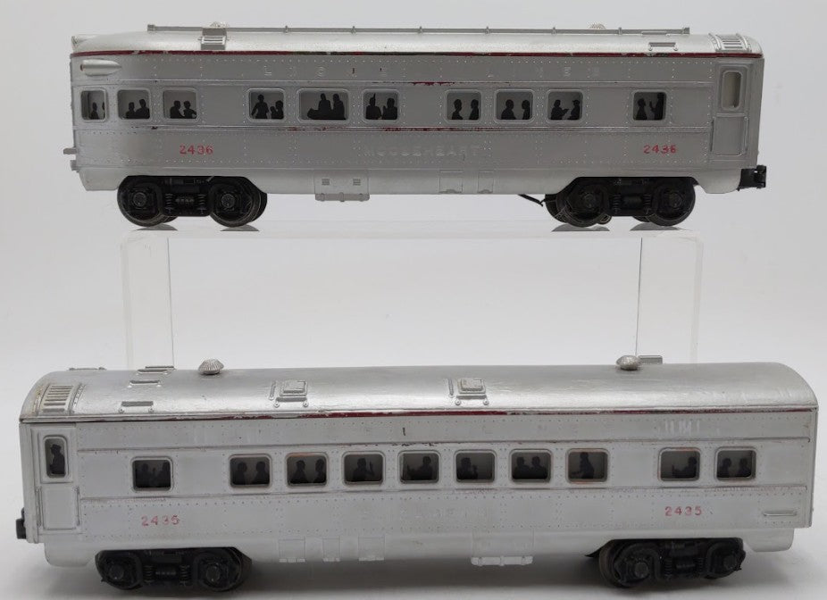 Lionel 2435 & 2436 O Gauge Vintage Postwar Lionel Lines Passenger Cars [2]