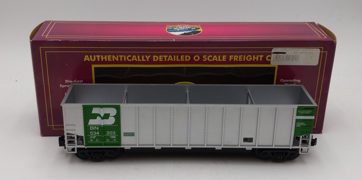 MTH 20-9701 O Gauge Burlington Northern Coal Porter Hopper #534203 LN/Box