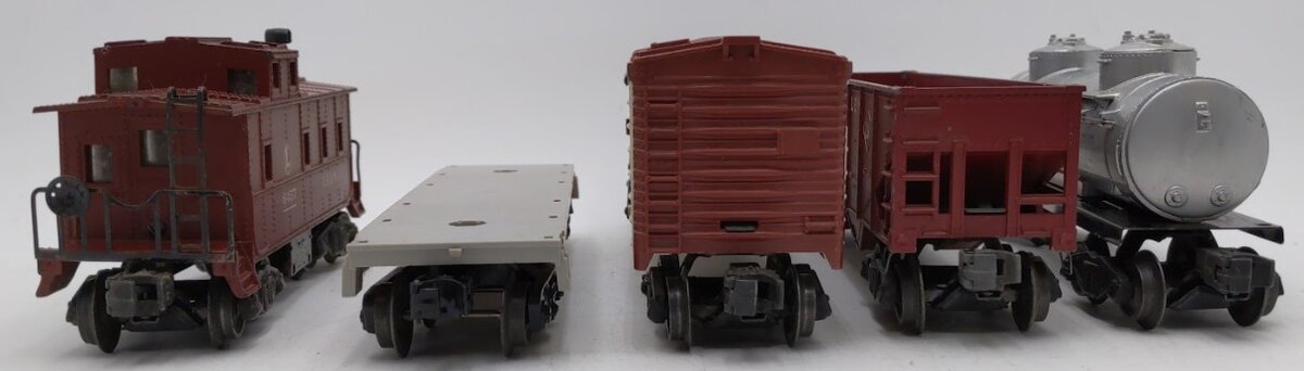 Lionel 6672, 6456, 6465, & 6457 O Gauge Vintage Freight Cars & Caboose [5] VG