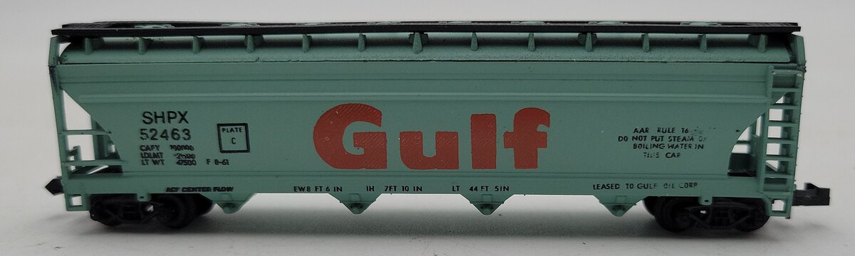 Atlas 2323 N Scale Gulf 4-Bay Hopper #52463 EX/Box