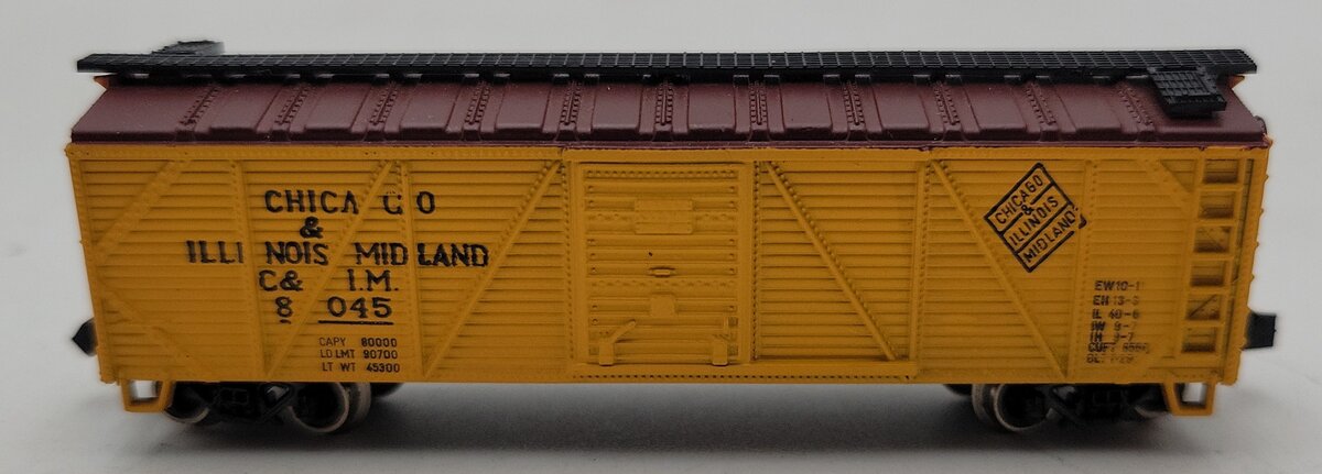 Atlas N Scale Chicago & Illinois Midland Wood Box Car #8045 LN/Box