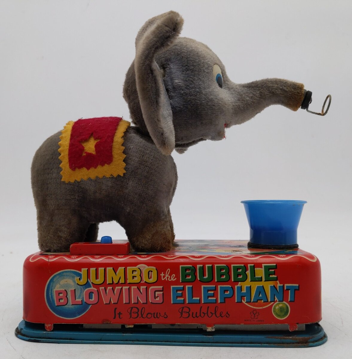 E.T. Co VINTAGE Jumbo the Bubble Blowing Elephant/Box
