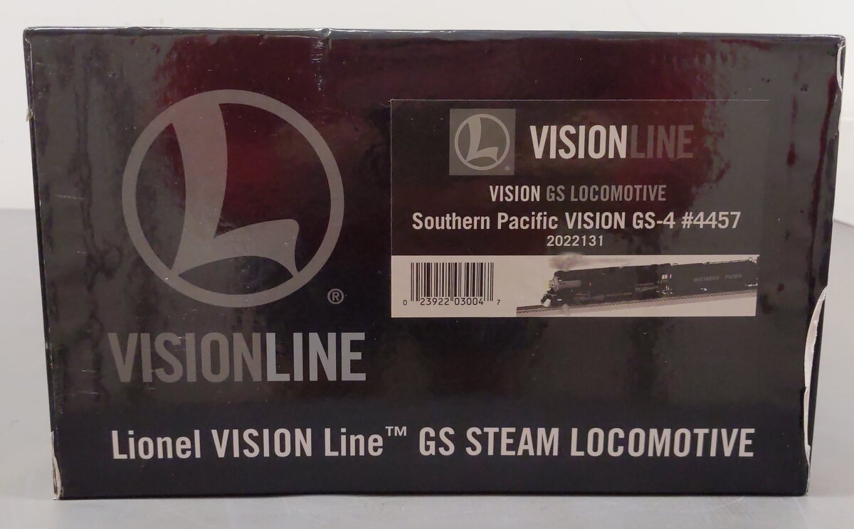 Lionel 2022131 O Gauge SP Vision GS-4 4-8-4 Steam Locomotive w/Tender #4457 EX/Box