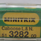 Minitrix 3282 N Scale L&N Caboose #1132 LN/Box