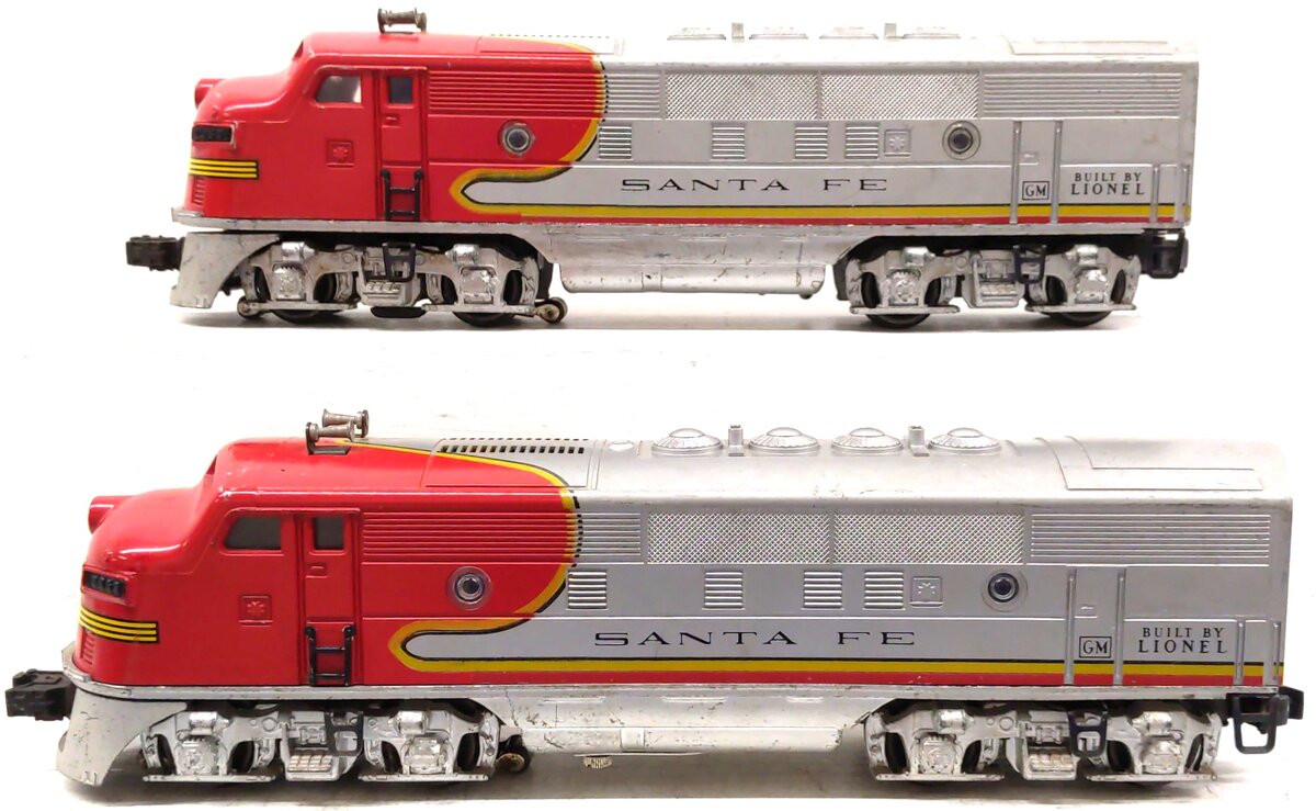 Lionel 2353 Vintage O Santa Fe F-3 AB Diesel Locomotive Set VG