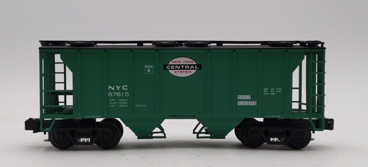 MTH 20-97108 O Gauge New York Central 2 Bay Hopper #87615 NIB