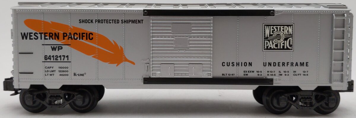K-Line K641-2171 O Gauge Western Pacific Classic Boxcar #6412171 EX/Box