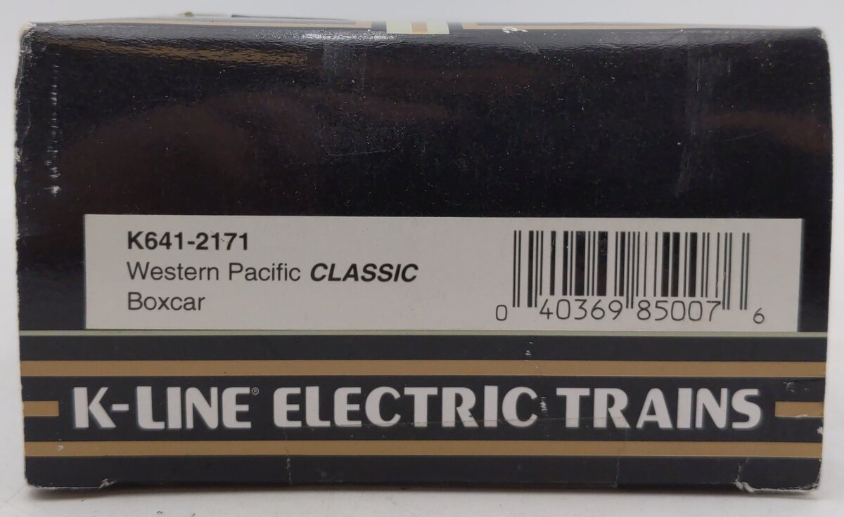 K-Line K641-2171 O Gauge Western Pacific Classic Boxcar #6412171 EX/Box