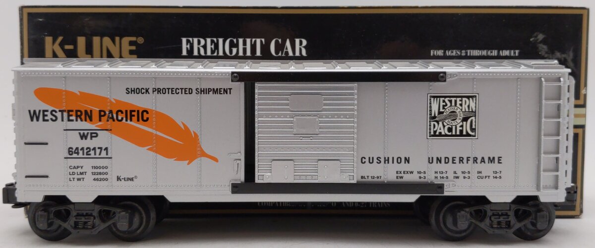 K-Line K641-2171 O Gauge Western Pacific Classic Boxcar #6412171 EX/Box