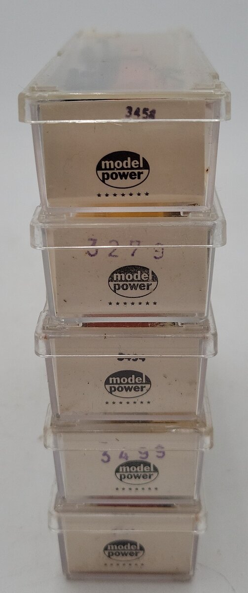 Model Power N Scale Assorted Freight Cars #32084,3358,1245,6671,106 [5] EX/Box