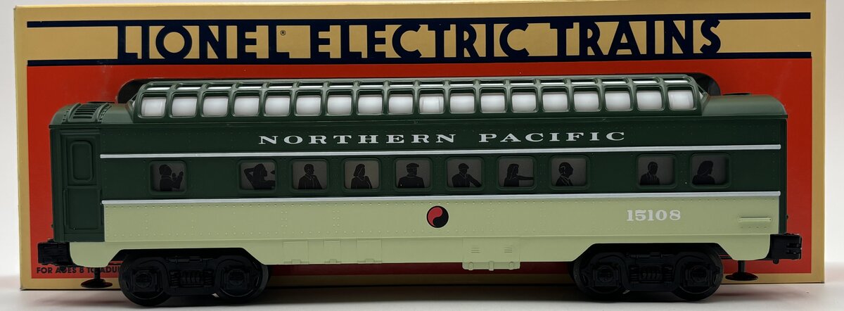 Lionel 6-15108 O Gauge Northern Pacific Full Vista Dome LN/Box