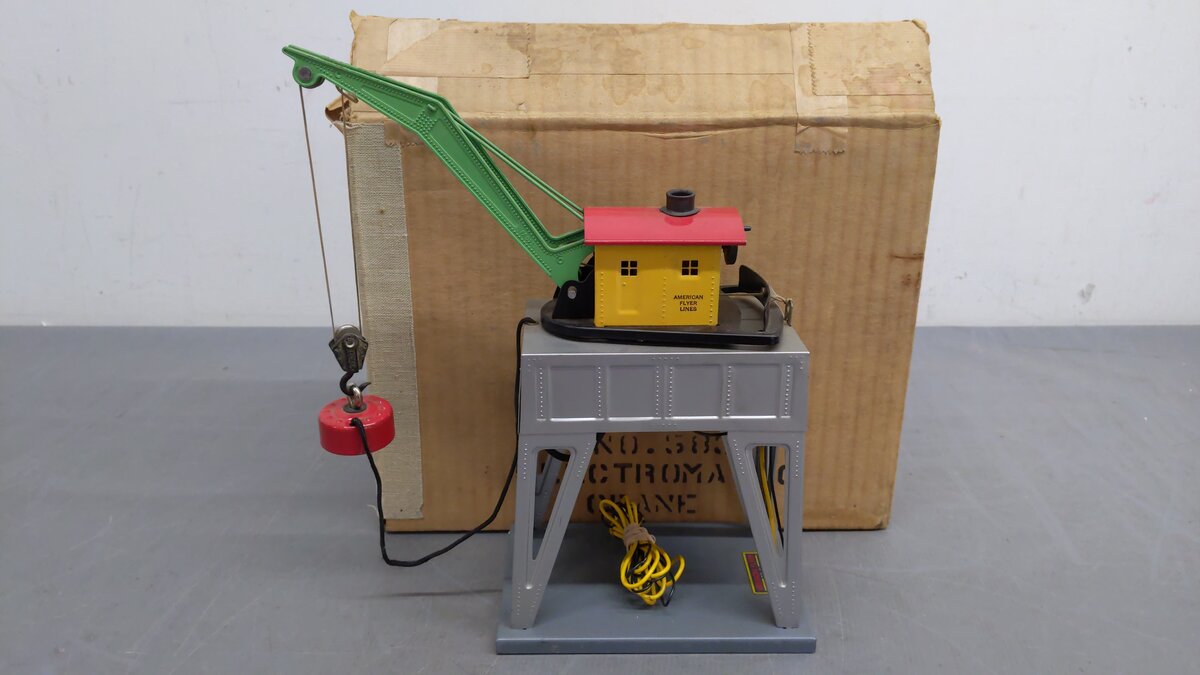 American Flyer 583 Vintage S Gantry Crane w/ Electromagnet VG/Box