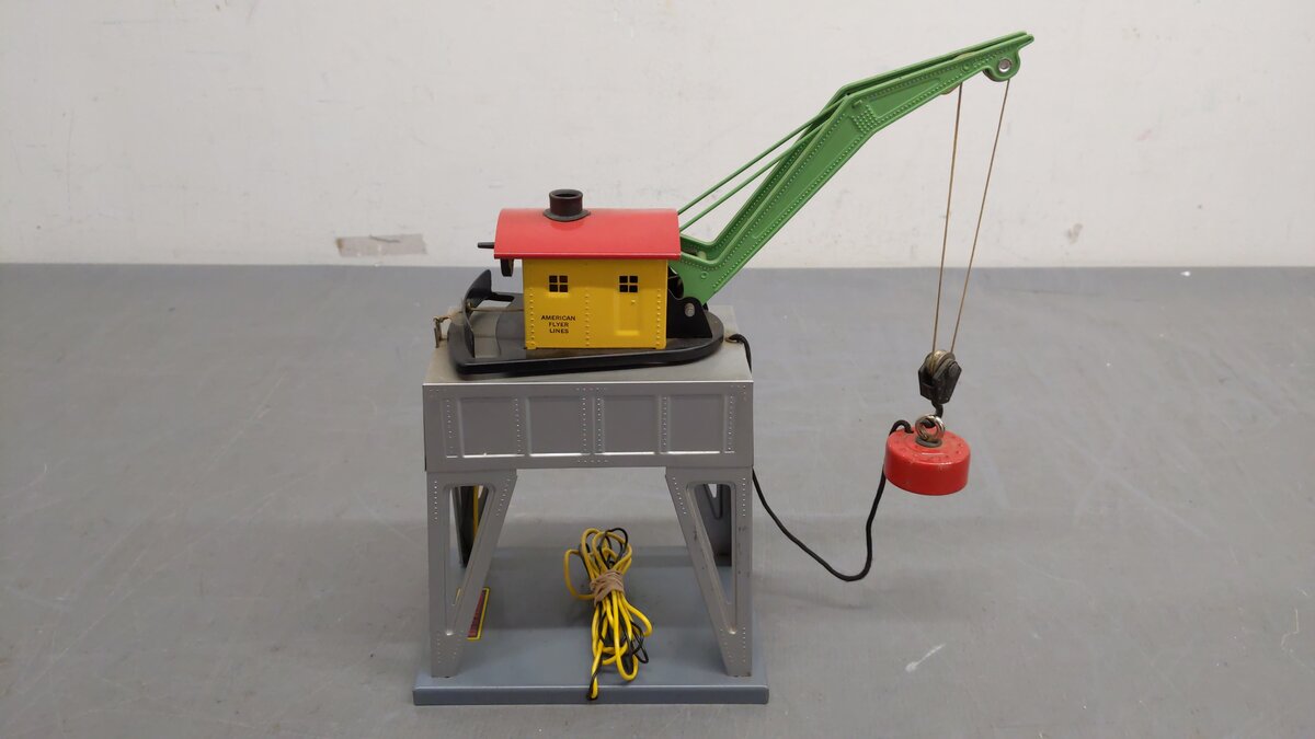 American Flyer 583 Vintage S Gantry Crane w/ Electromagnet VG/Box