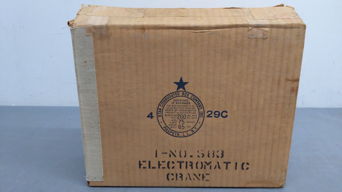 American Flyer 583 Vintage S Gantry Crane w/ Electromagnet VG/Box