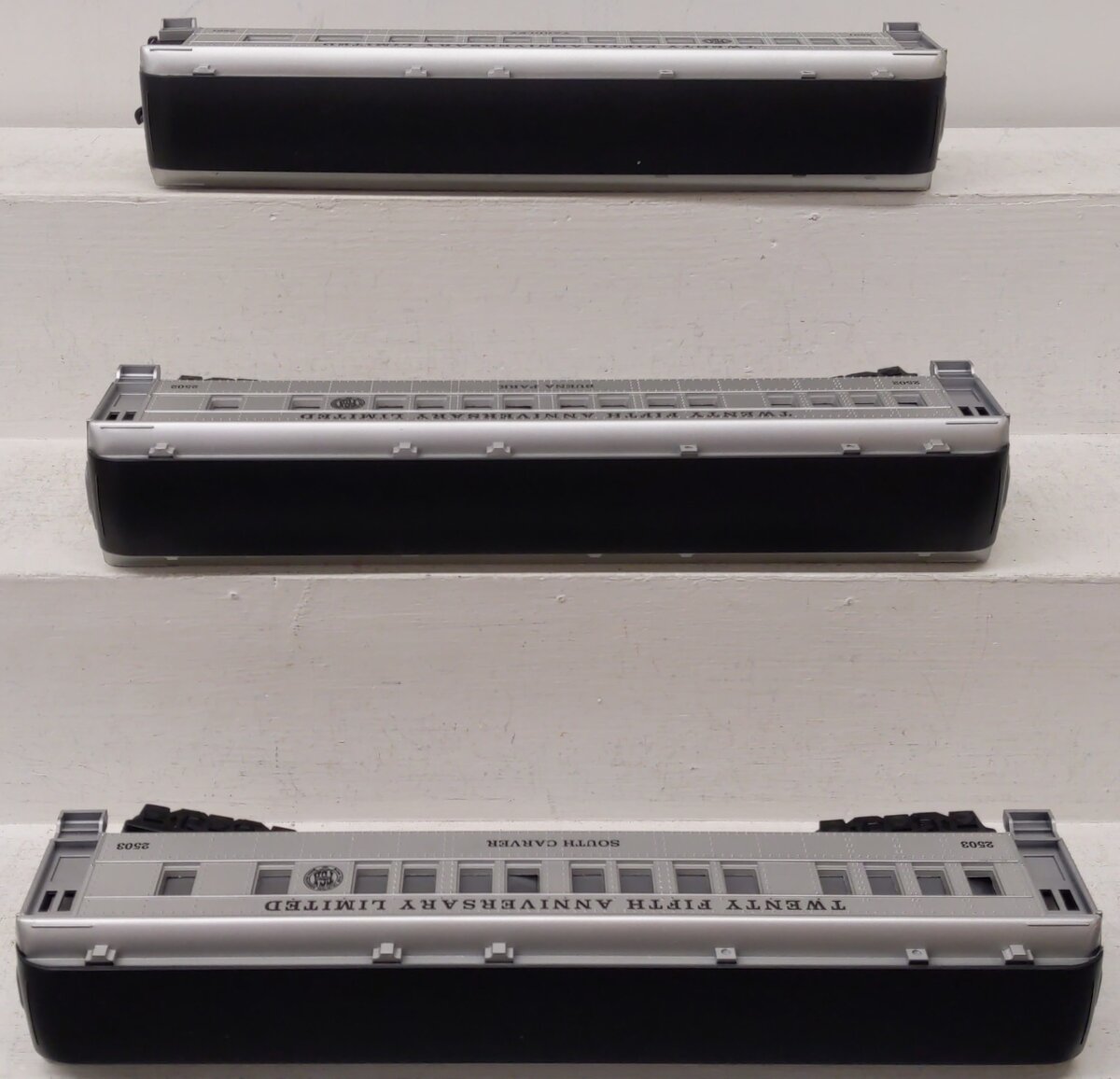 Williams O TCA 25th Anniversary Limited Passenger Car Set (3): 2501, 2502, 2503 EX/Box