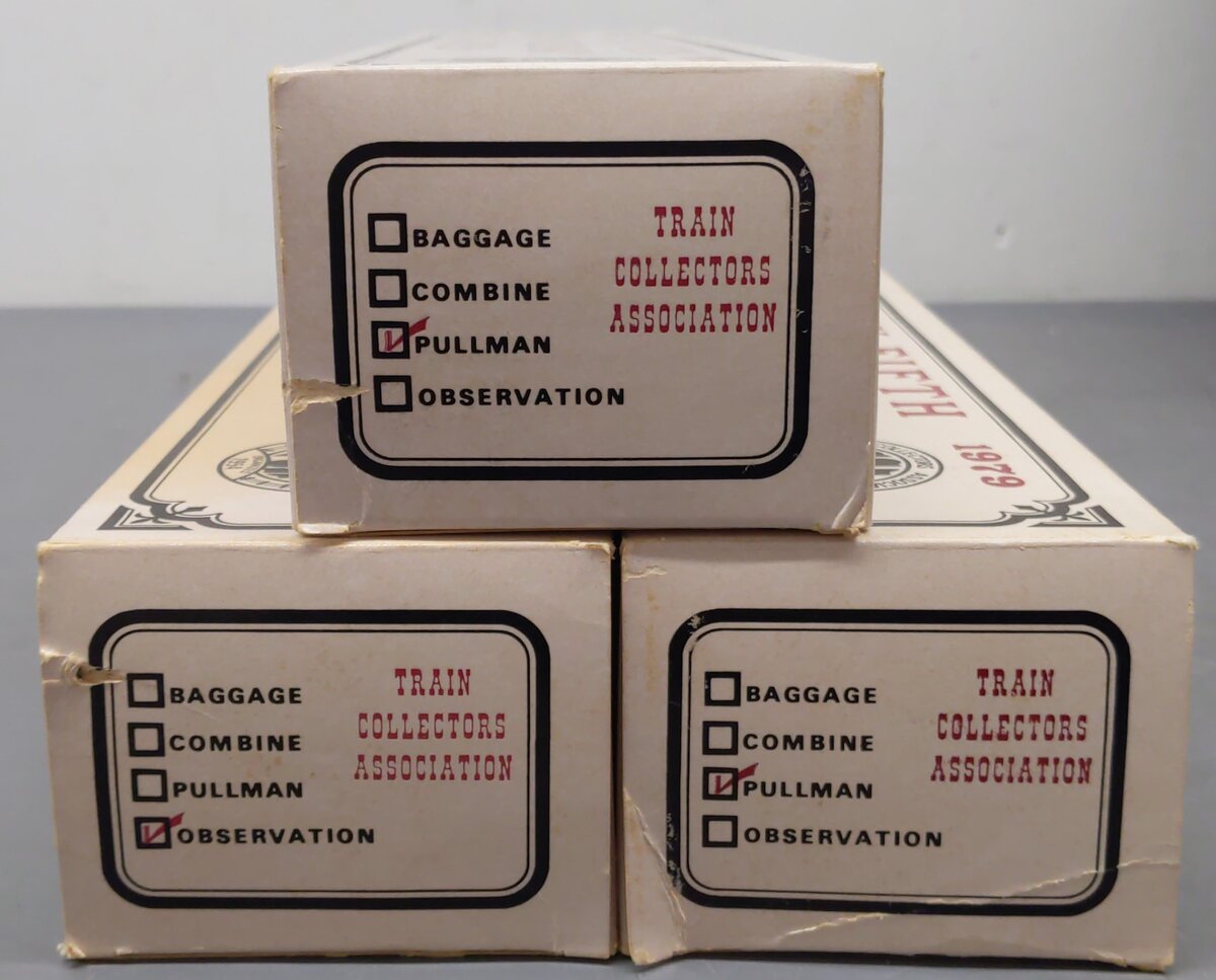 Williams O TCA 25th Anniversary Limited Passenger Car Set (3): 2501, 2502, 2503 EX/Box