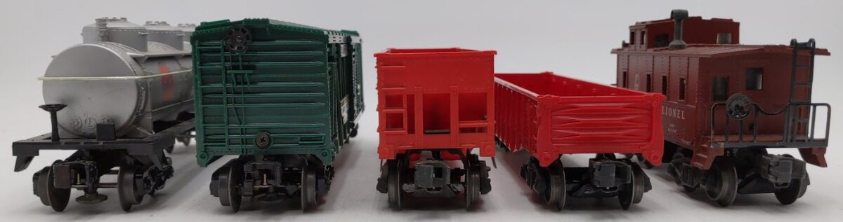 Lionel 6476, 6425, 3356, 6462-125 & 6457 O Gauge Vintage Freight Cars [5] VG/Box