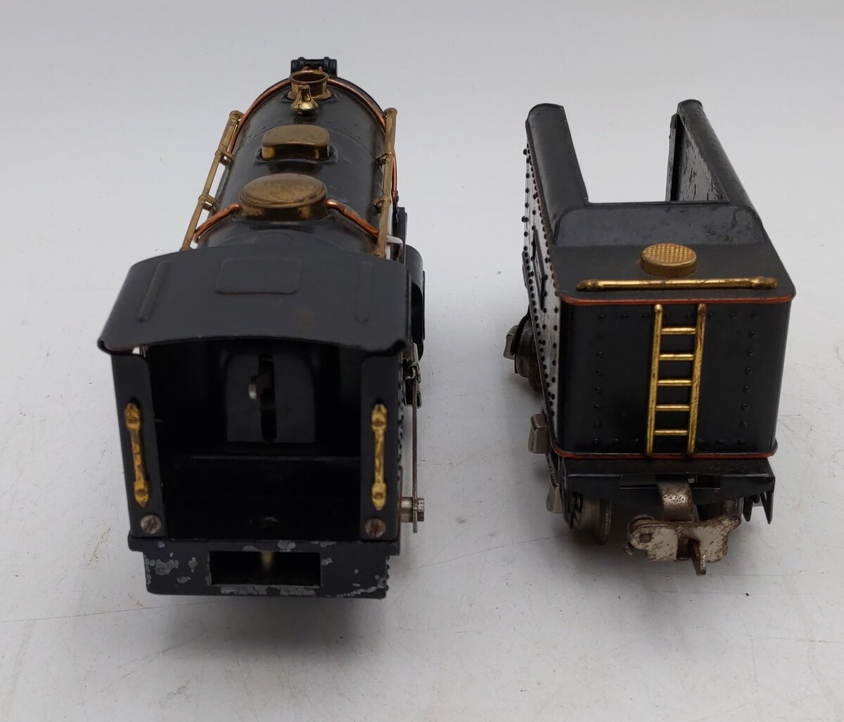 Lionel 258 Vintage O Scale Prewar Tinplate 2-4-0 Steam Locomotive and Tender VG