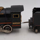Lionel 258 Vintage O Scale Prewar Tinplate 2-4-0 Steam Locomotive and Tender VG