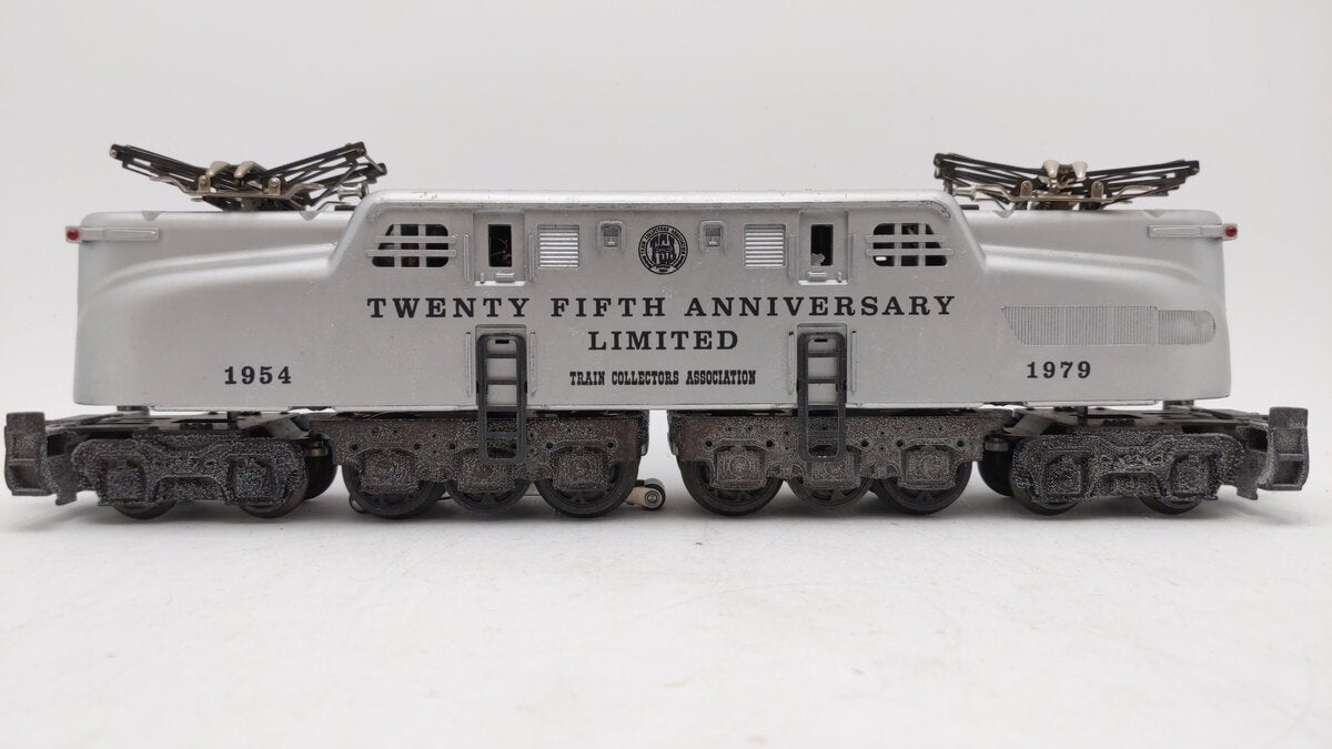 Williams O TCA 25th Anniversary Silver GG-1 Electric Locomotive #1979 VG/Box