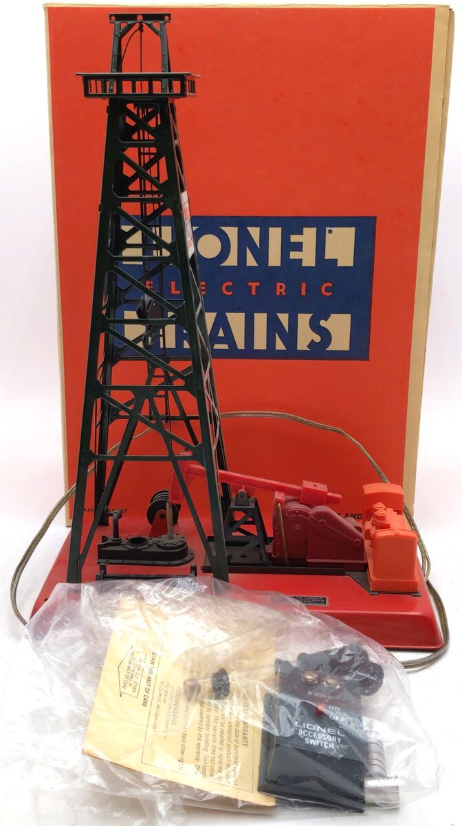 Lionel 6-2305 O Gauge Getty Operating Oil Derrick And Pump EX/Box