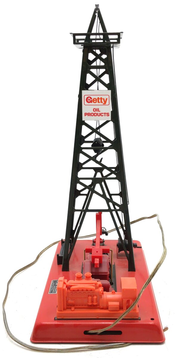 Lionel 6-2305 O Gauge Getty Operating Oil Derrick And Pump EX/Box