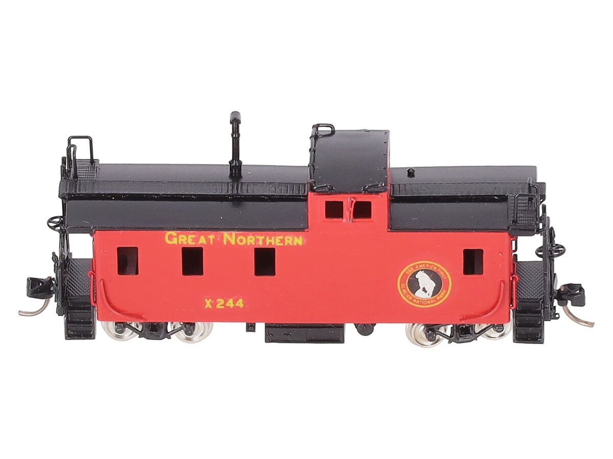 Overland 1235.1 N BRASS Great Northern 1945 Era Steel Caboose -Painted/Box