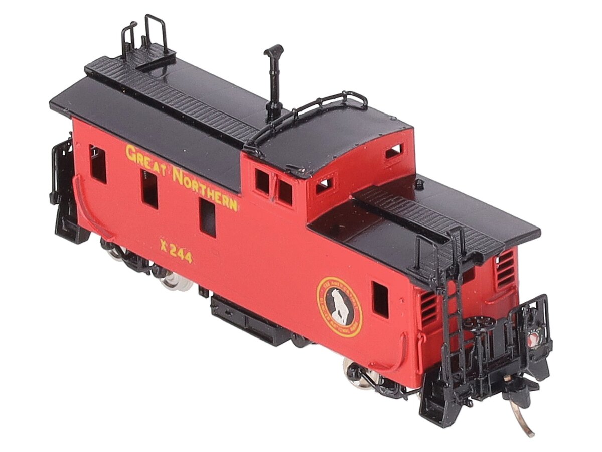 Overland 1235.1 N BRASS Great Northern 1945 Era Steel Caboose -Painted/Box