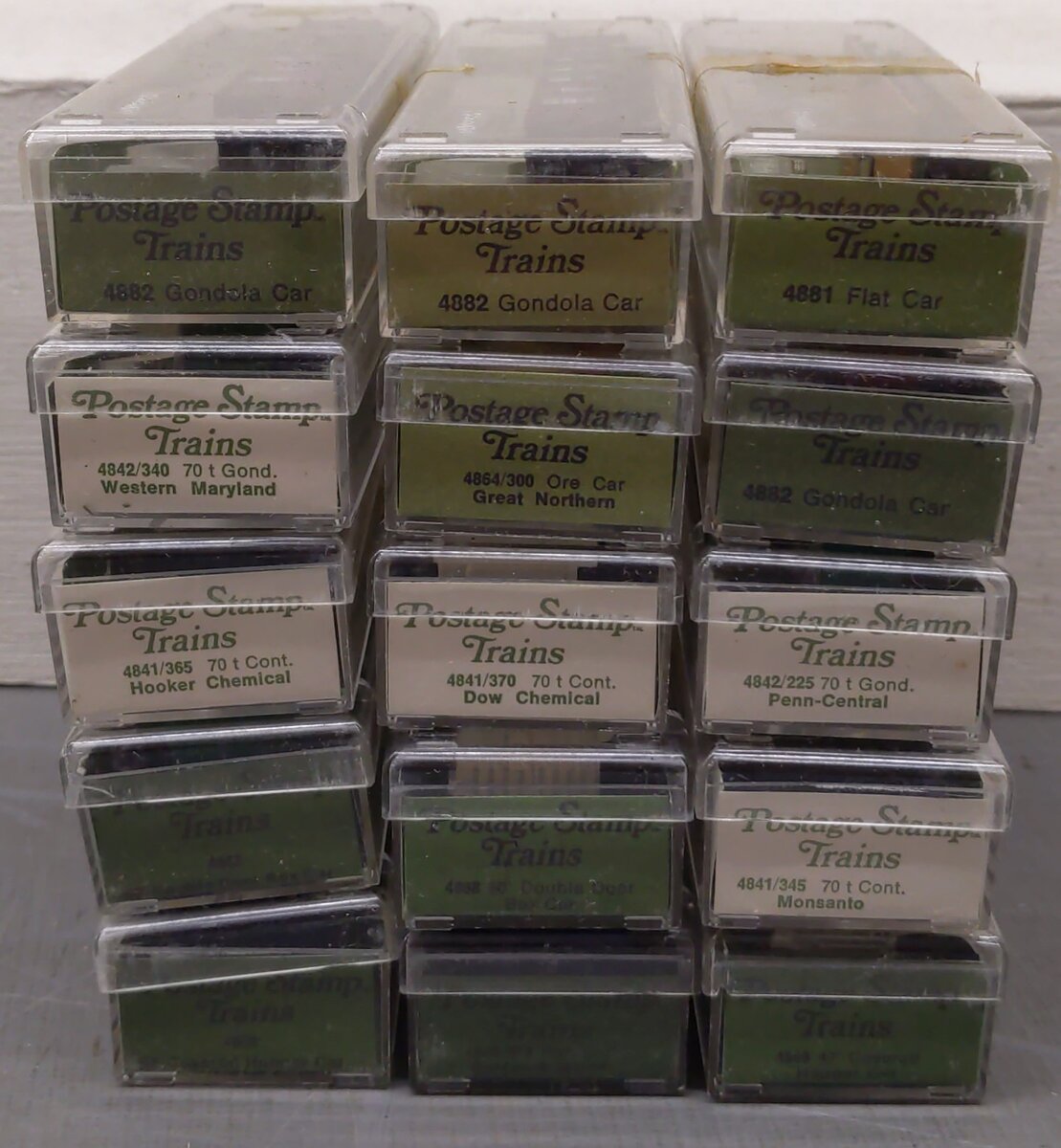 Aurora N Scale Assorted Freight Cars [15] EX/Box