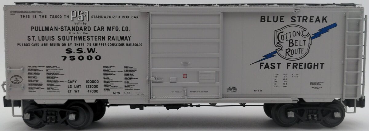 Lionel 6-17276 O Gauge Cotton Belt PS-1 Boxcar #75000 LN/Box