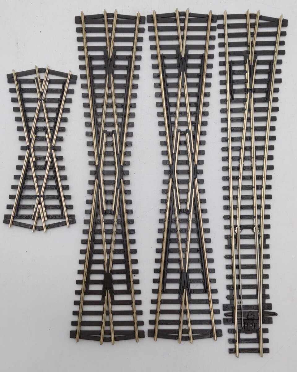 Peco Assorted HO/OO Scale Code 100 Nickel-Silver Crossings and Turnouts [4] EX
