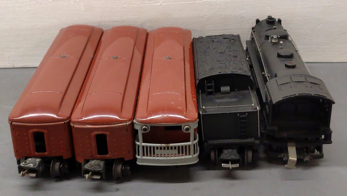 Lionel 140W Vintage O Prewar Set: 224/2224W, 2642, 2643 VG