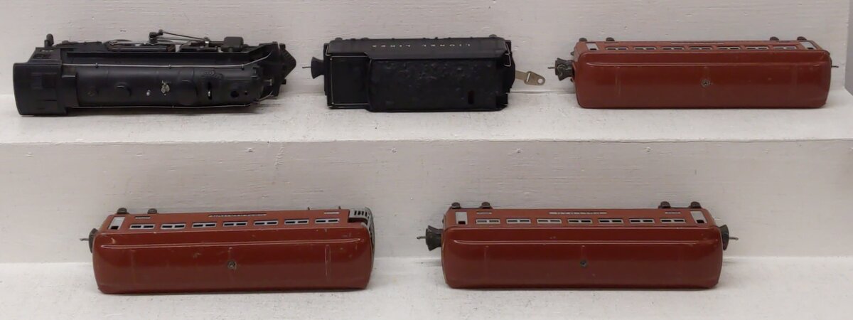 Lionel 140W Vintage O Prewar Set: 224/2224W, 2642, 2643 VG