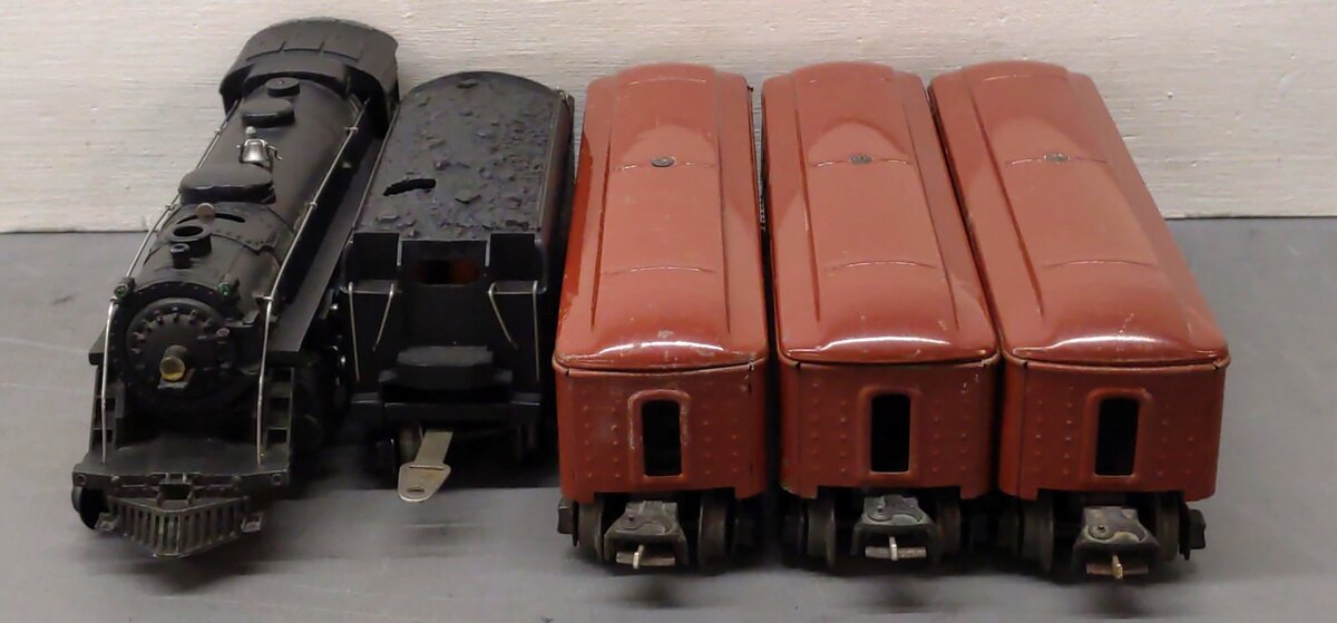 Lionel 140W Vintage O Prewar Set: 224/2224W, 2642, 2643 VG
