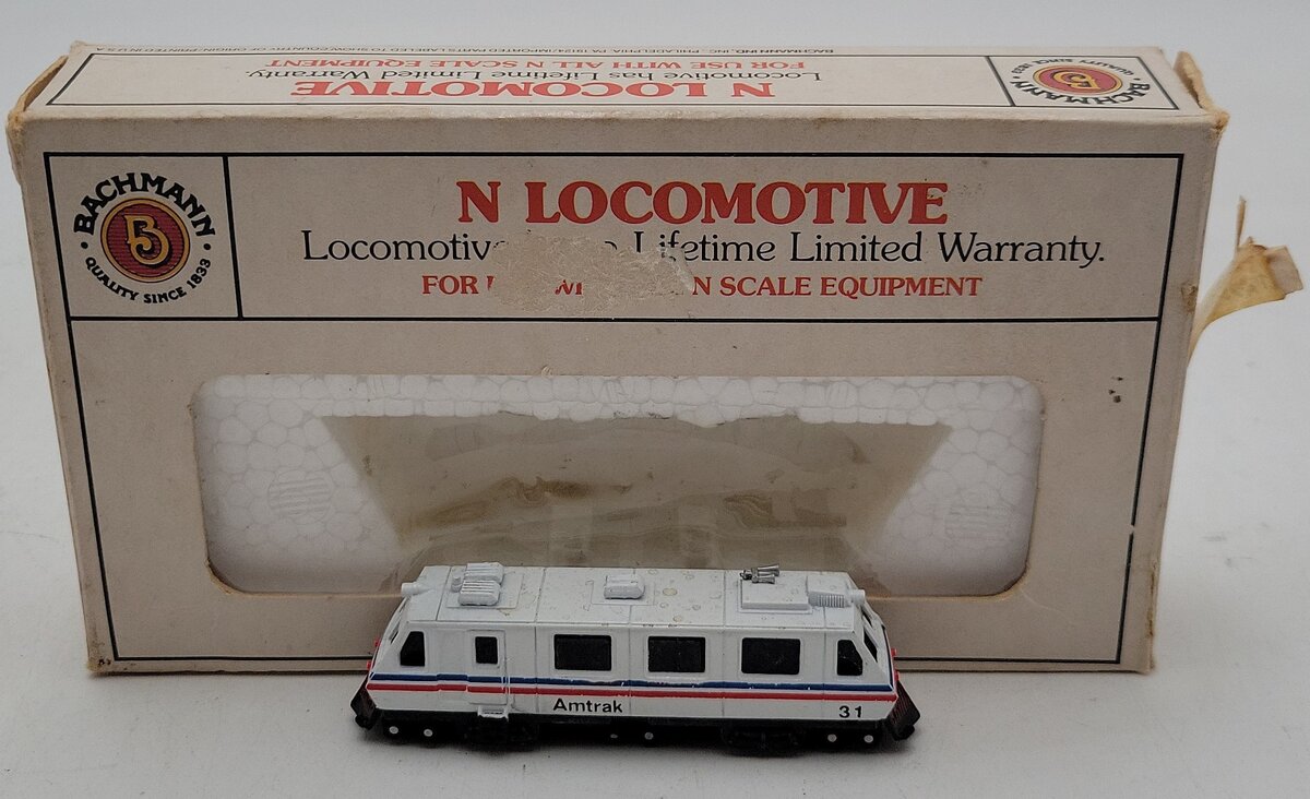 Bachmann 51-626-05 N Scale Amtrak Plasser EM80C #31 EX/Box