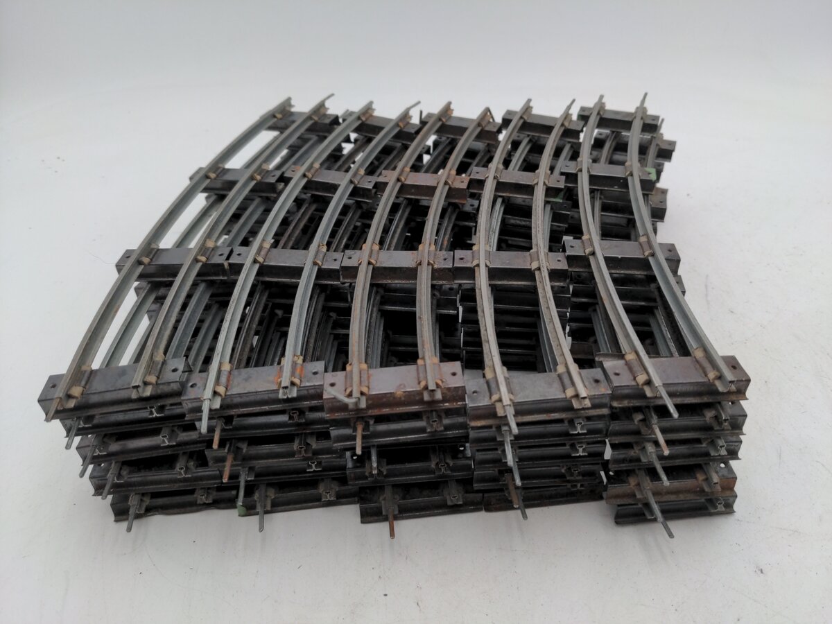 American Flyer 702 Vintage S Curved Track Sections (25) VG