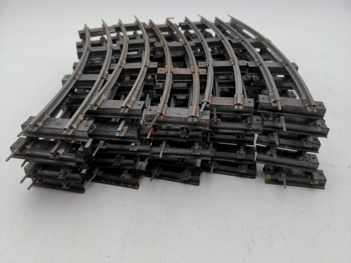 American Flyer 702 Vintage S Curved Track Sections (25) VG