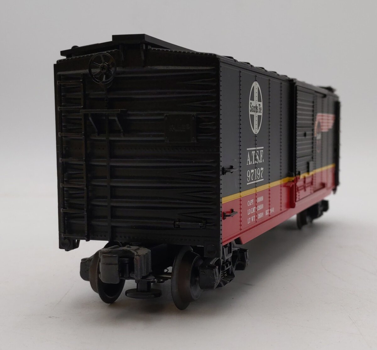 K-Line K761-1051 O Gauge Santa Fe Black Boxcar #97197 LN/Box