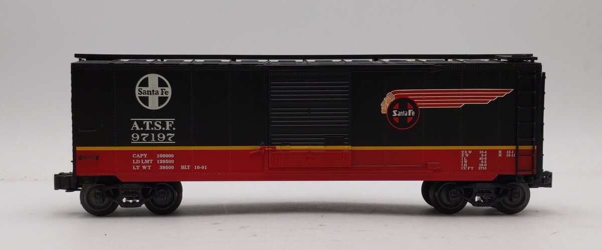 K-Line K761-1051 O Gauge Santa Fe Black Boxcar #97197 LN/Box