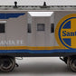 Menards 275-9118 O Gauge Santa Fe Caboose w/ Lights #7085 EX