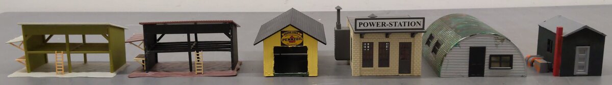 Lionel & Other HO Assorted Accessory Buildings [6] VG