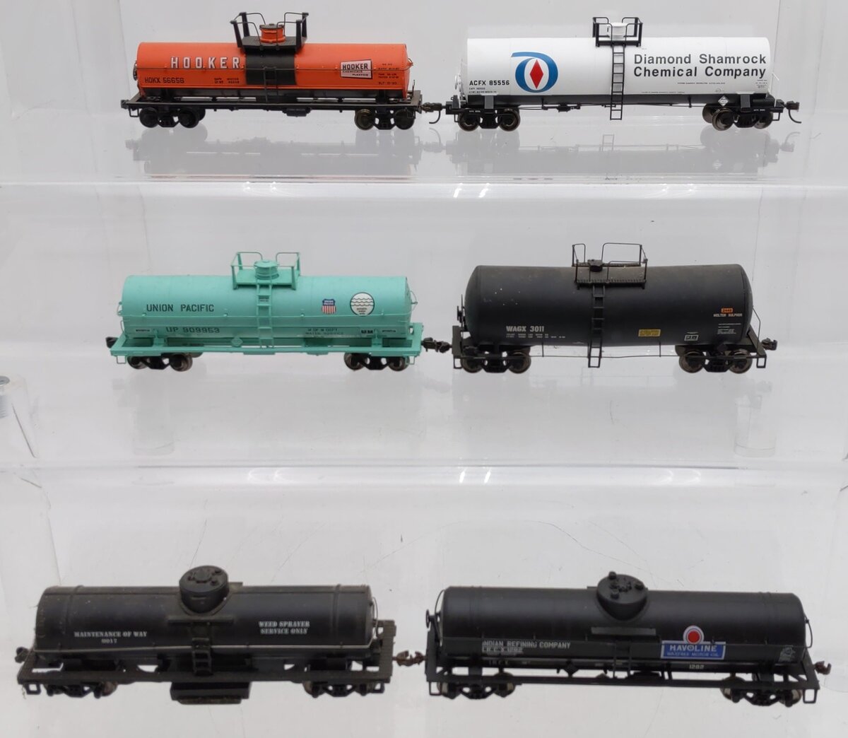 Athearn/Atlas/Other HO Scale Tank Cars #56656,85556,909953,3011,0017,1282 [6] VG