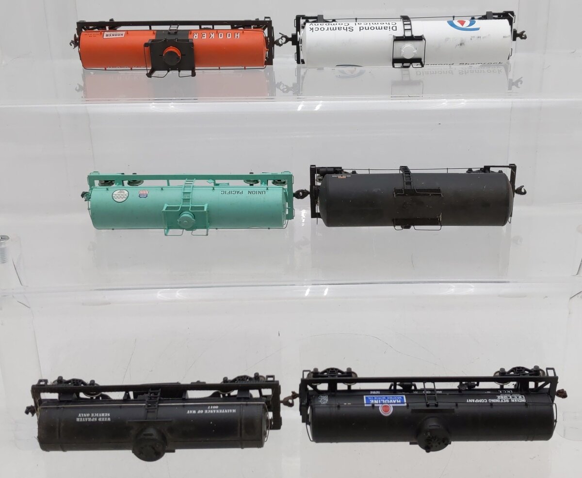 Athearn/Atlas/Other HO Scale Tank Cars #56656,85556,909953,3011,0017,1282 [6] VG