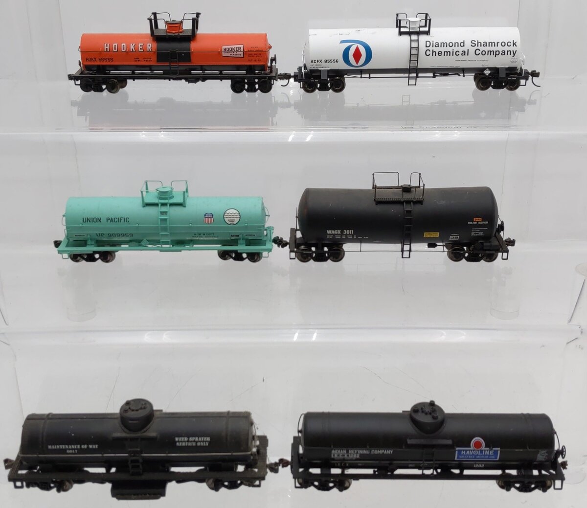 Athearn/Atlas/Other HO Scale Tank Cars #56656,85556,909953,3011,0017,1282 [6] VG
