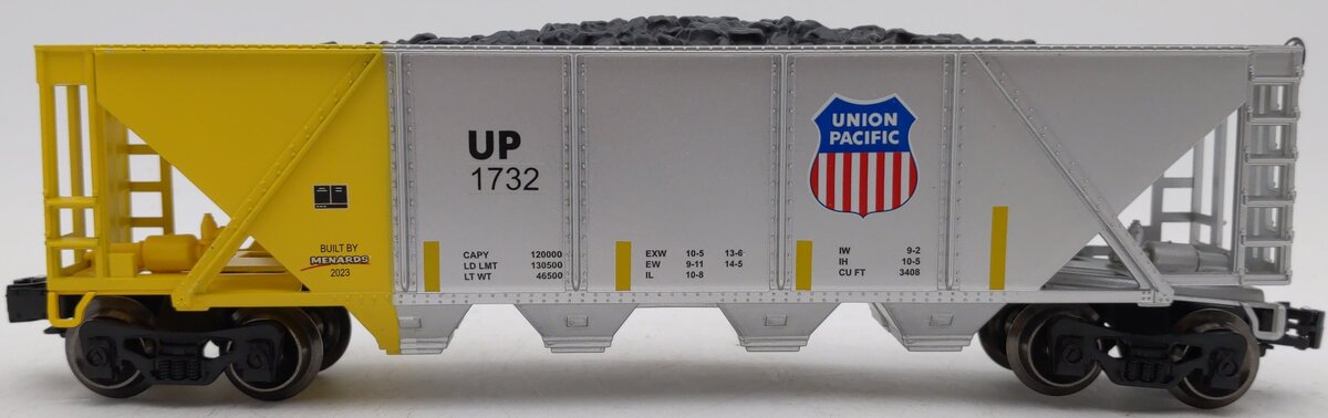 Menards 275-9184 O Scale Union Pacific Coal Hopper Car #1732 EX/Box