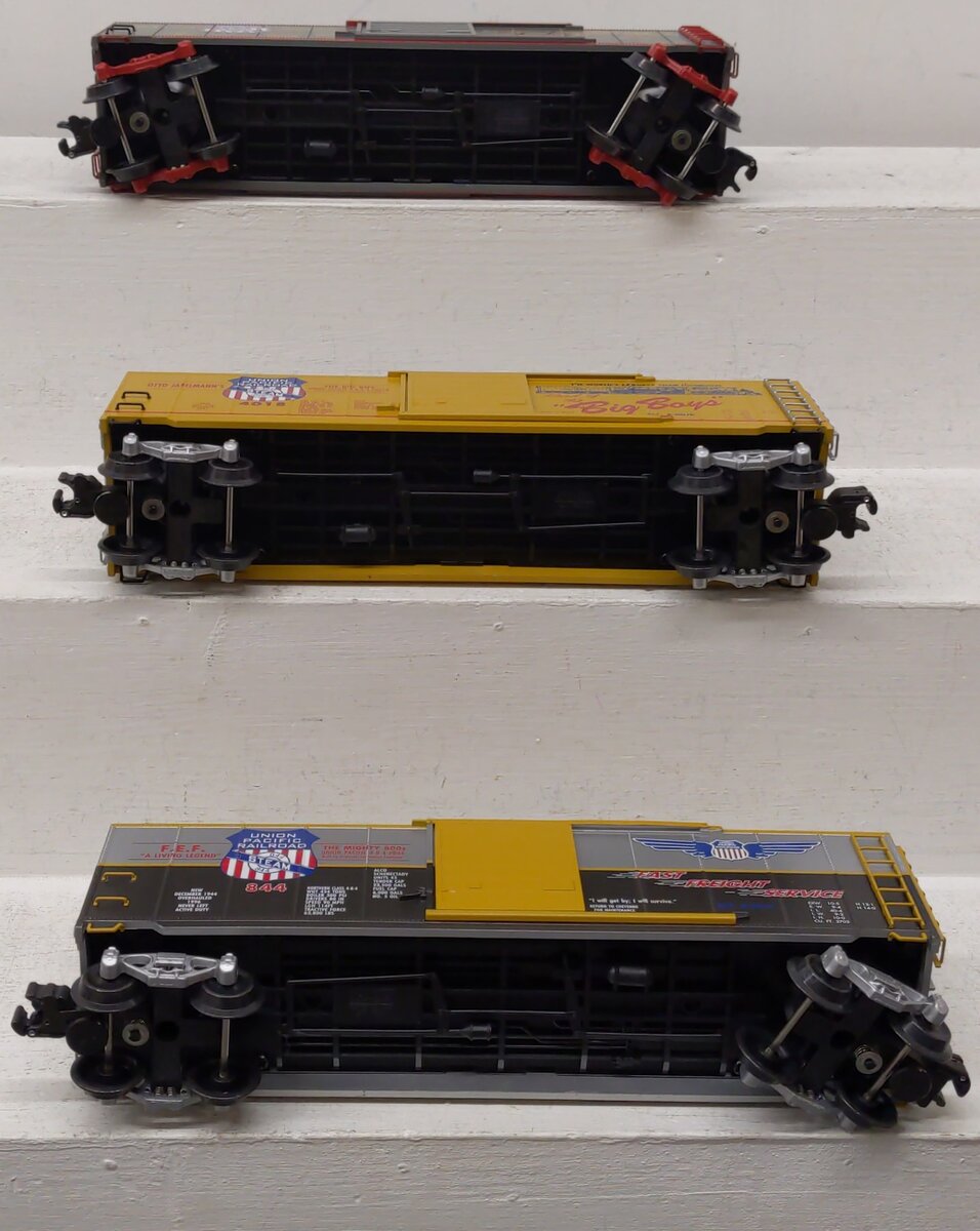 K-Line K761-2111A O Gauge Union Pacific 3-Car Boxcar Set EX/Box