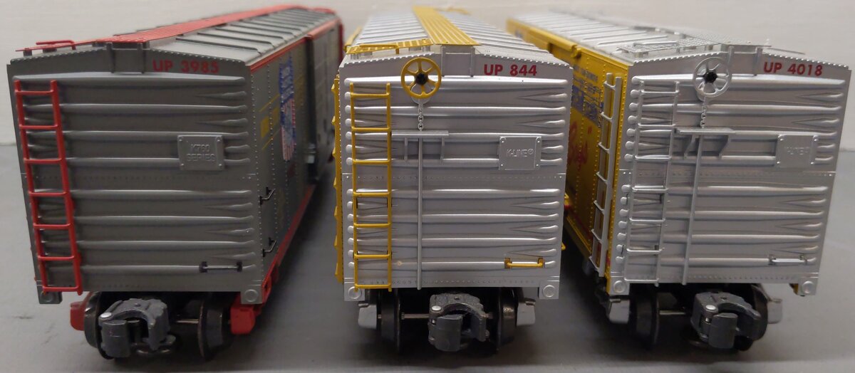 K-Line K761-2111A O Gauge Union Pacific 3-Car Boxcar Set EX/Box