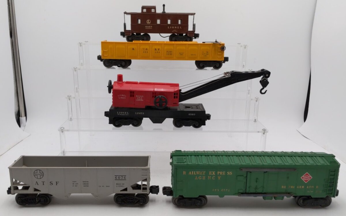 Lionel 6572, 356-250, 6076, 6560 & 6457 O Gauge Vintage Postwar Freight Cars [5]/Box